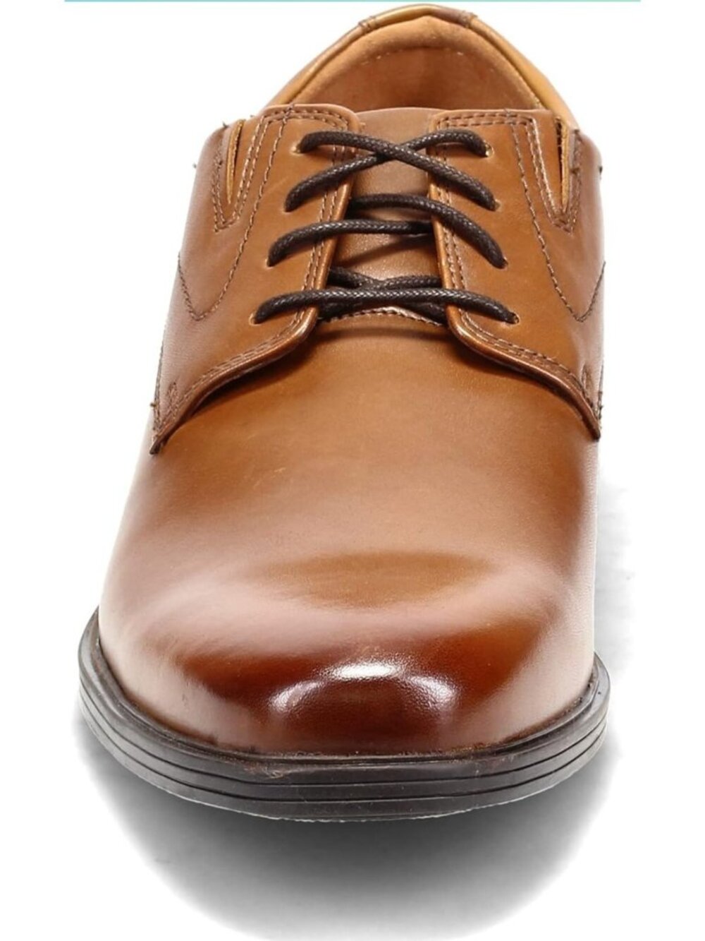 Men’s Clarks Brown Leather Oxford Dress Shoes Wide Comfort Office BusinessCasual - Picture 3 of 8